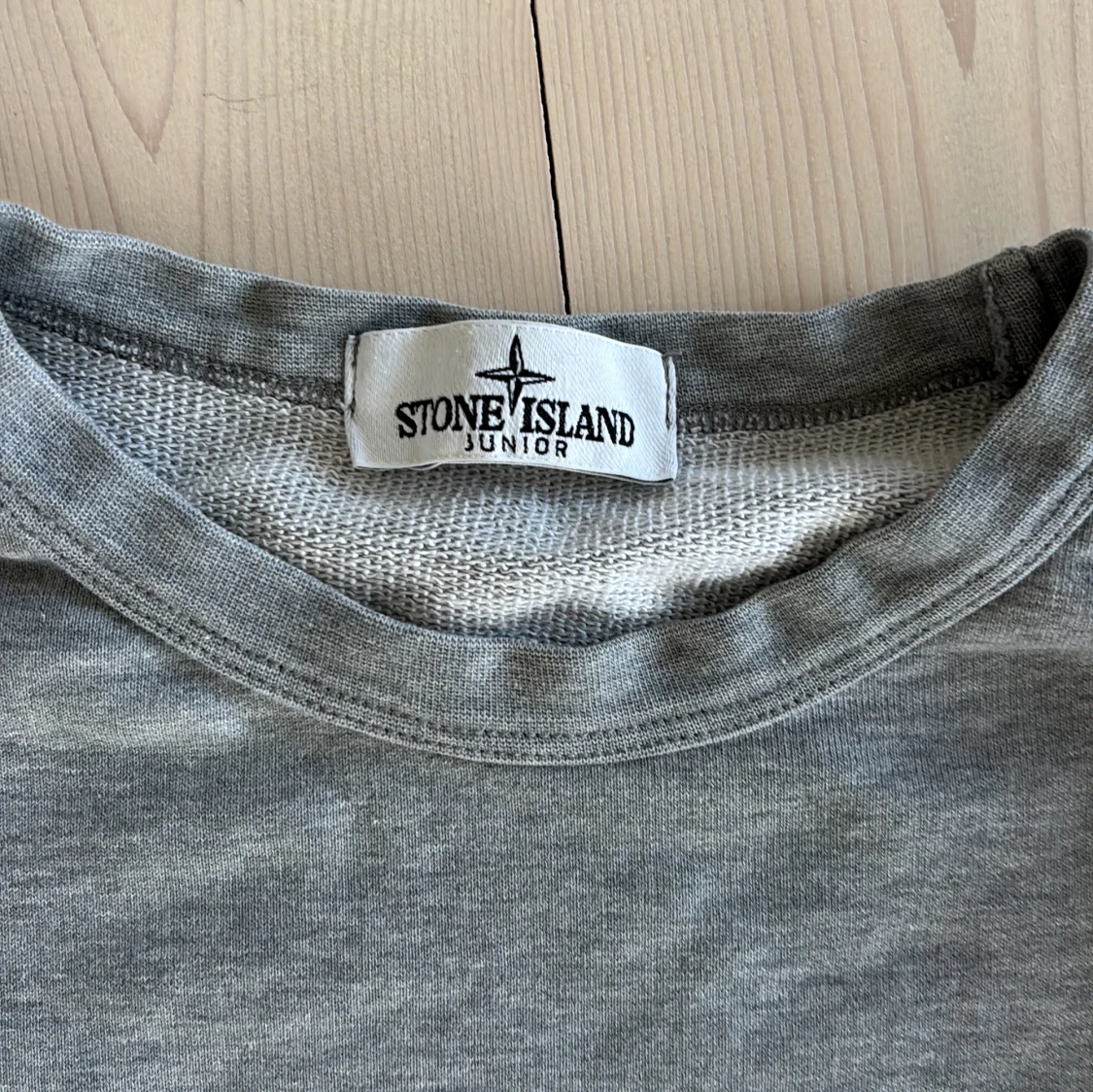 Grå Stone Island Junior sweatshirt, strl 170 (xs) - 1