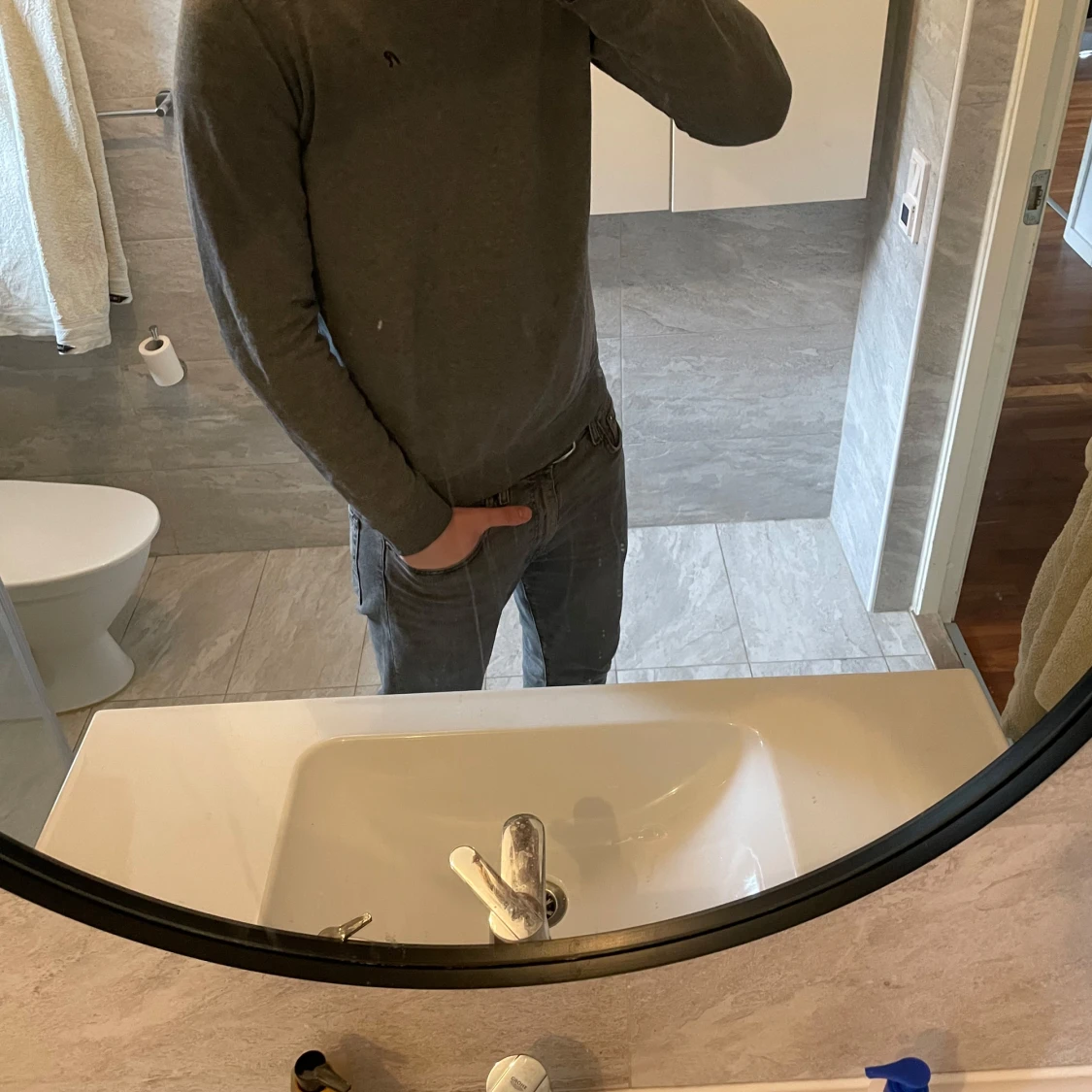 Grå långärmad tröja från Replay - 1