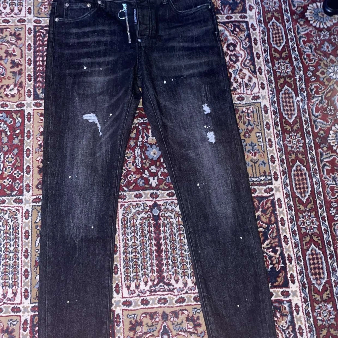 Svarta Dsquared2 jeans med slitningar - 1