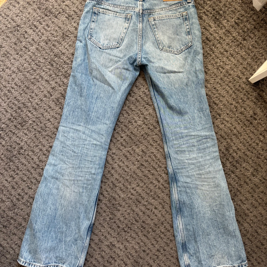 Blå bootcut jeans - 3