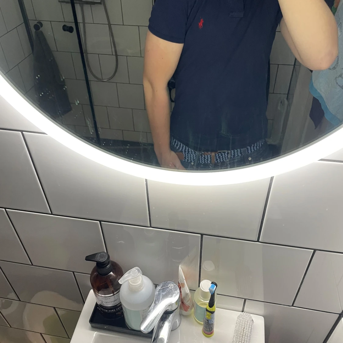 Blå pikétröja från Ralph Lauren - 2