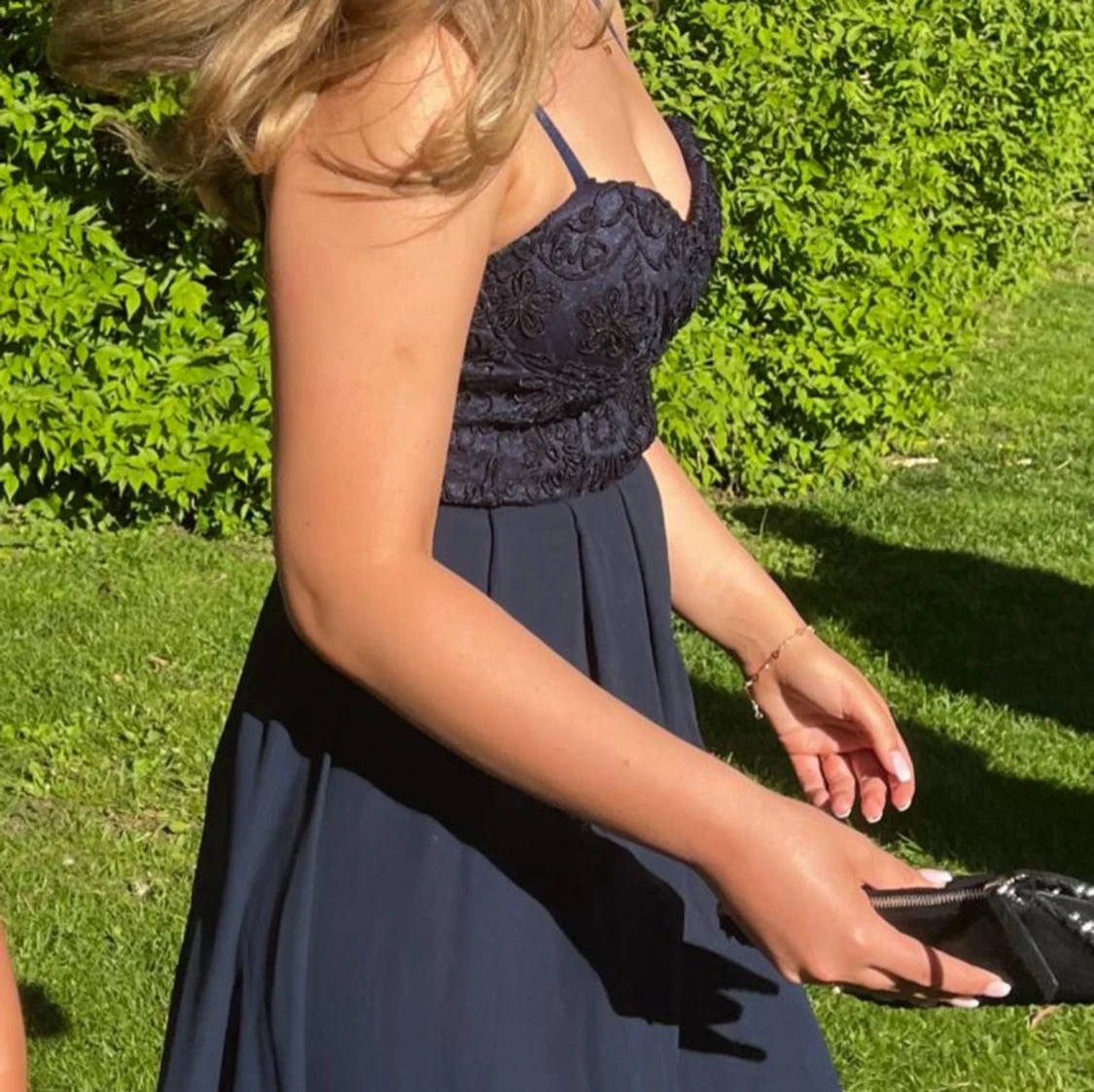 Mörkblå långklänning från AX Paris - 1