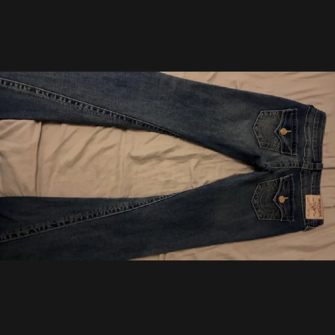 Blå Joey Low Rise Flare Jeans - 1