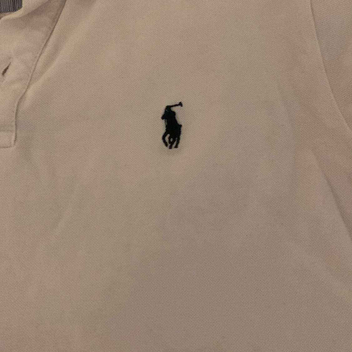 Vit kortärmad pikétröja från Ralph Lauren - 1