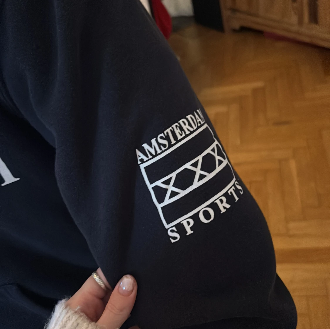 Svart zip hoodie Amsterdam Sports - 3