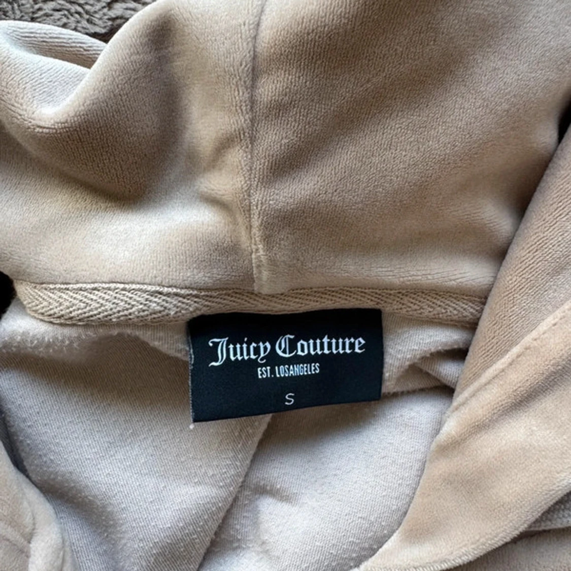 Beige velourjacka Juicy Couture S - 3