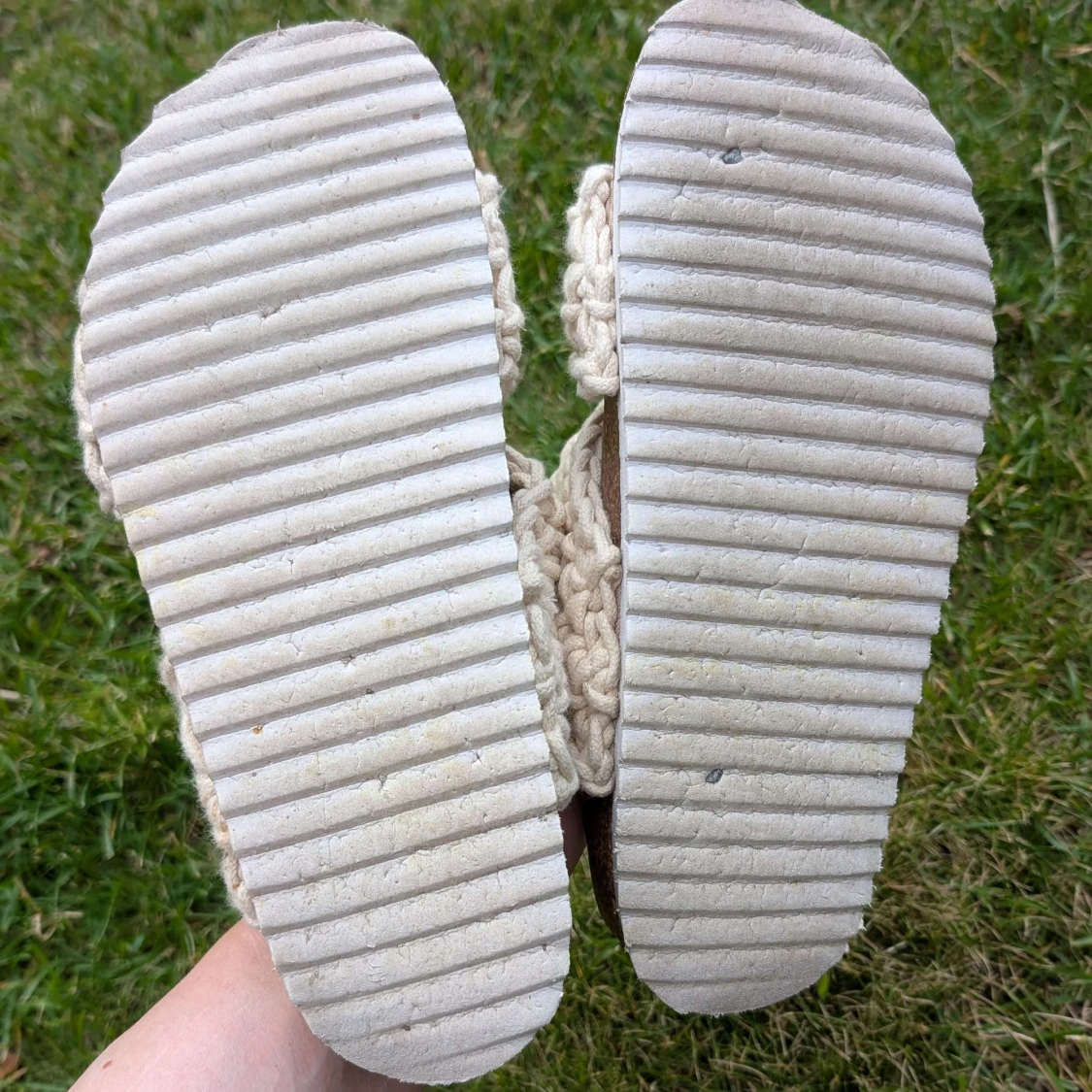 beige sandaler tofflor - 3