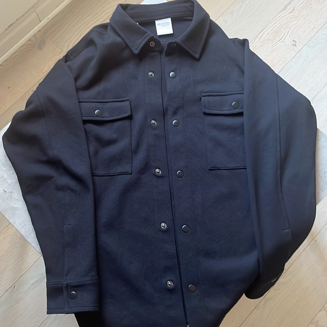 Svart overshirt från Selected Homme