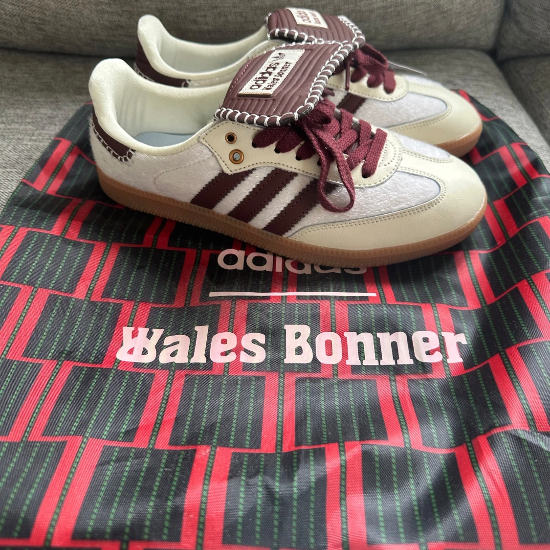 Adidas Samba Wales Bonner vinröd/vit - 3