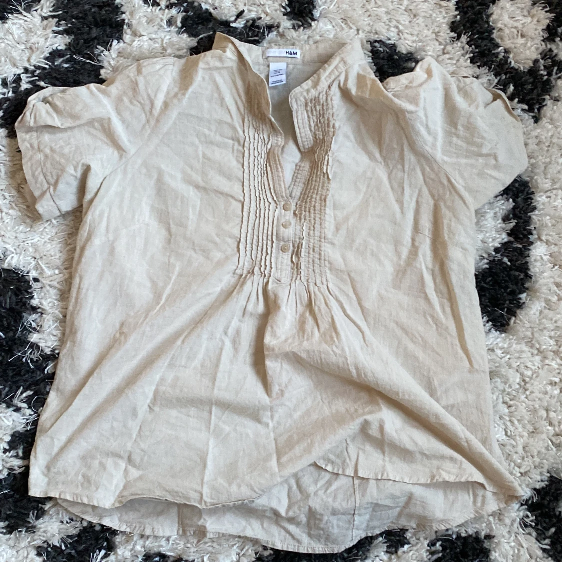 Söt beige blus  - 1