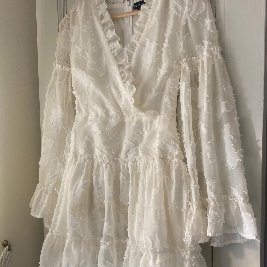 Vit studentklänning 