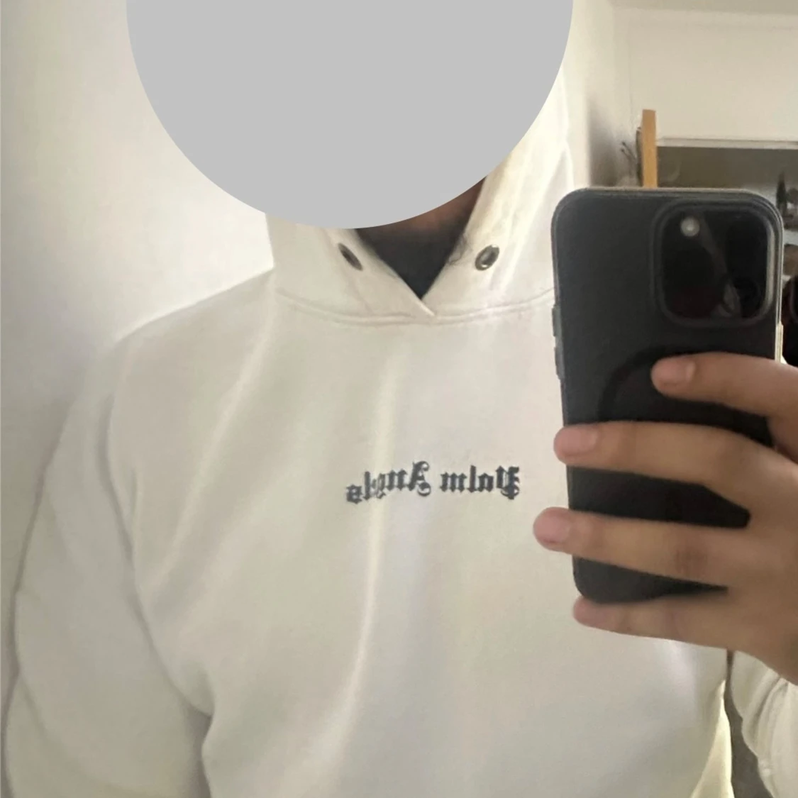 Vit hoodie från Palm Angels - 1