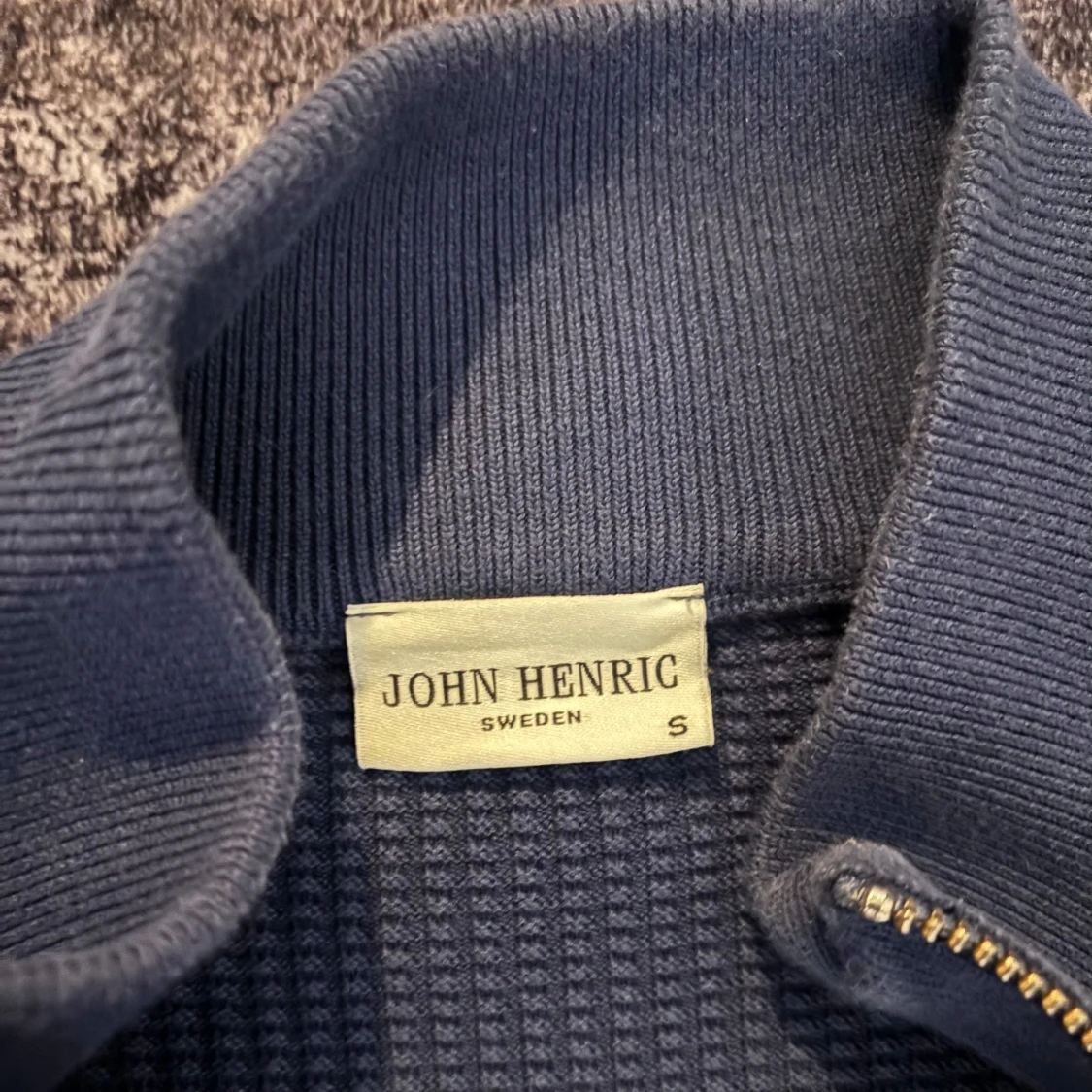 Blå Full Zip Kofta - 3