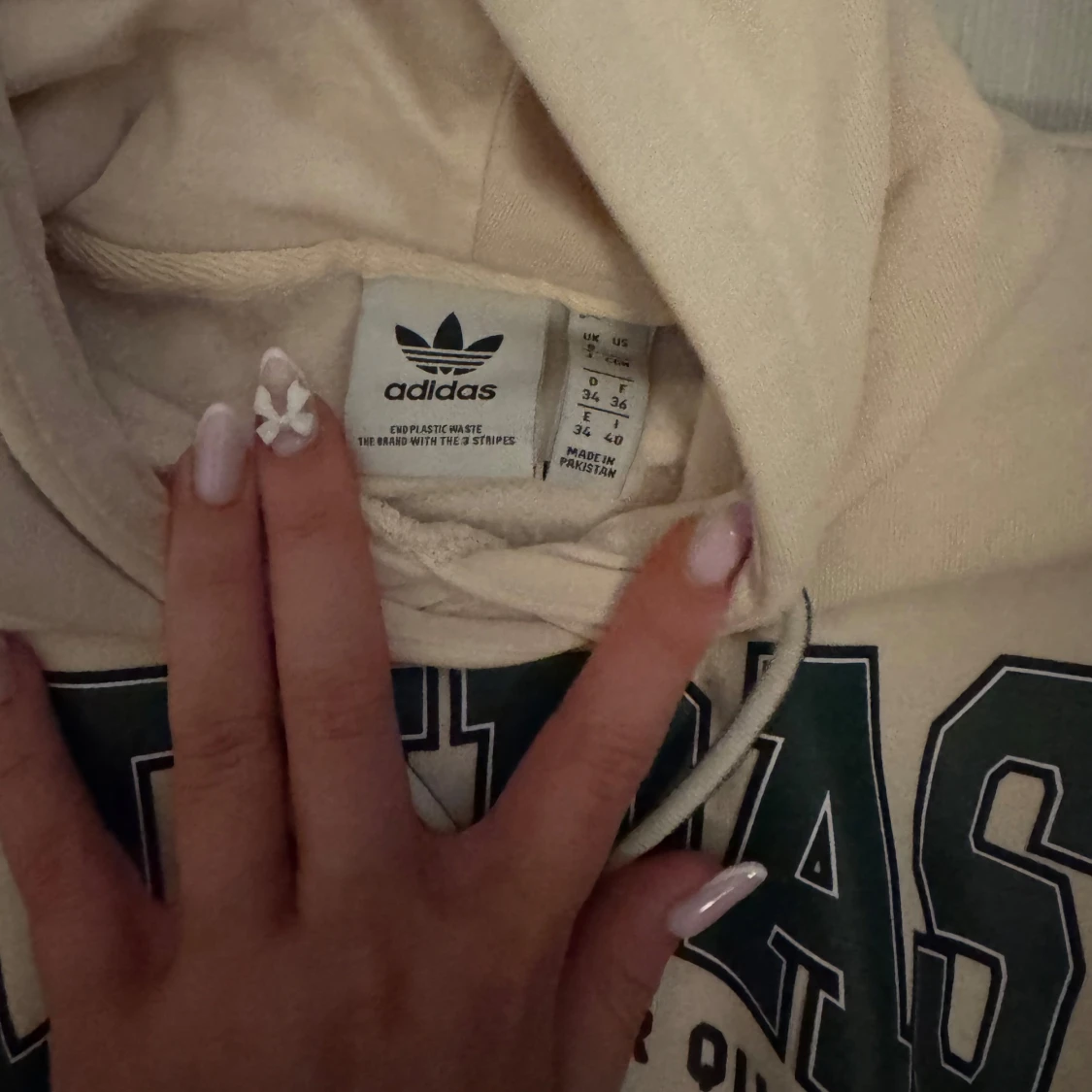 Beige hoodie från Adidas - 1