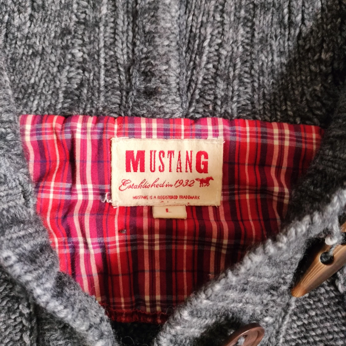 Unik Kabel stickad hoodie  - 1