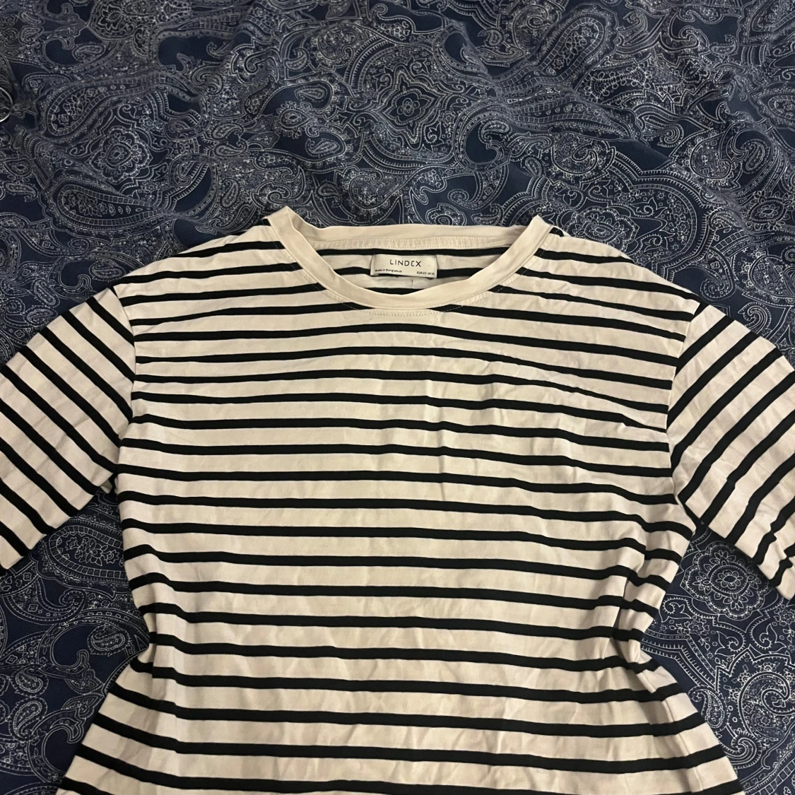 Randig långärmad tröja från Lindex