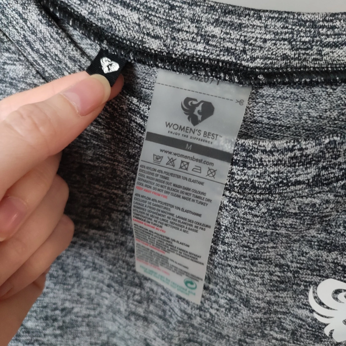 Grå sporttopp från Womens Best i storlek M - 4