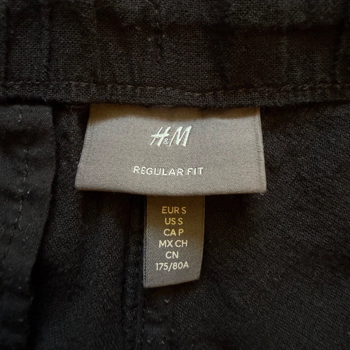 Svarta linnemixbyxor från H&M, strl S - 2