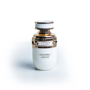 Coconut Leche från French Avenue - Elegant parfymflaska med en lyxig design i vitt och guld. Doften Coconut Leche ger en exotisk och krämig känsla. Perfekt för den som älskar en tropisk touch i sin doftsamling. Testspray tagen. Kan säljes med full presentation. Nypris 589kr.