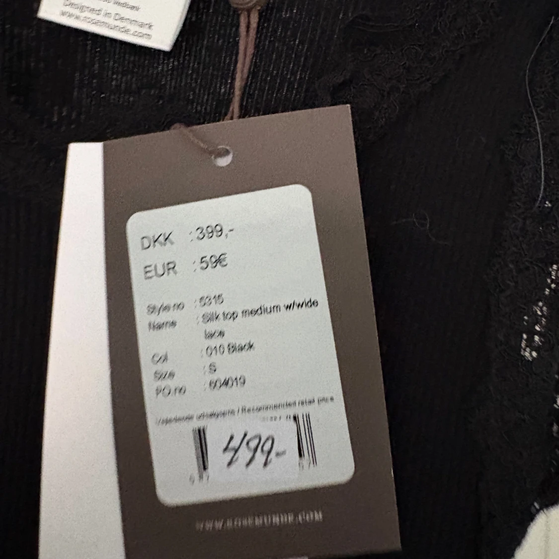 Svart topp/klänning från Rosemunde - 3