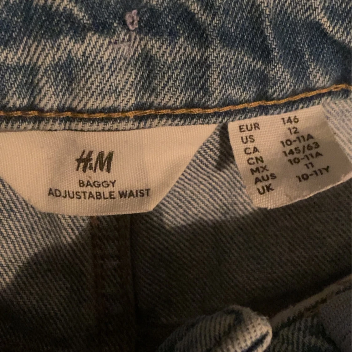Blå baggy jeans från H&M - 3