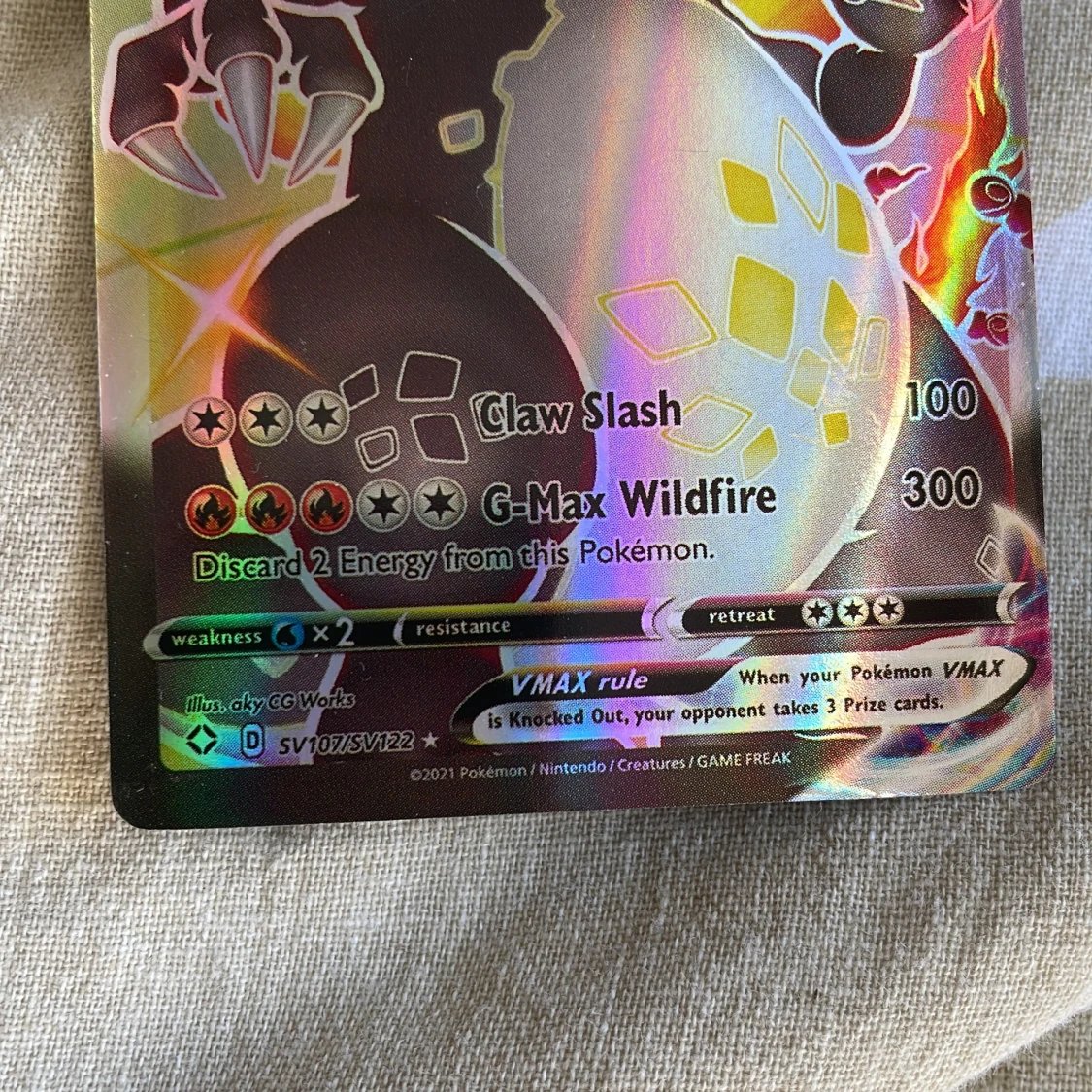 Charizard VMAX Pokémonkort - 3