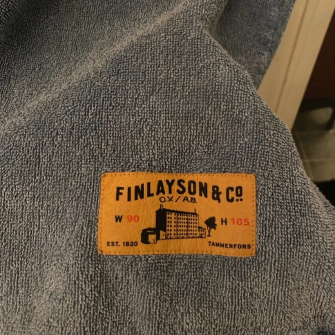 Blå frottéponcho från Finlayson - 2