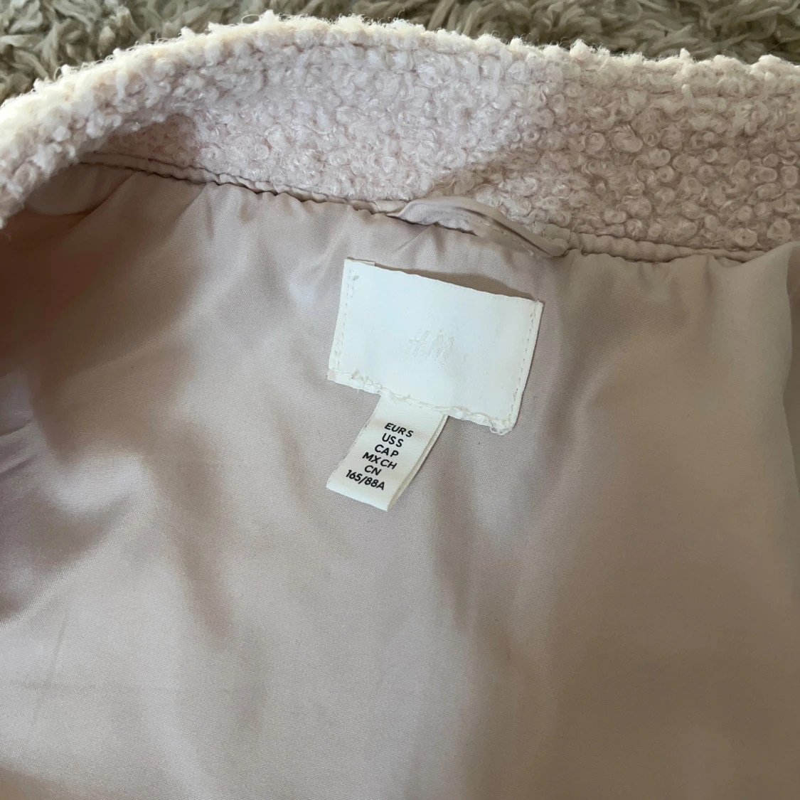 Beige teddyjacka från H&M - 3