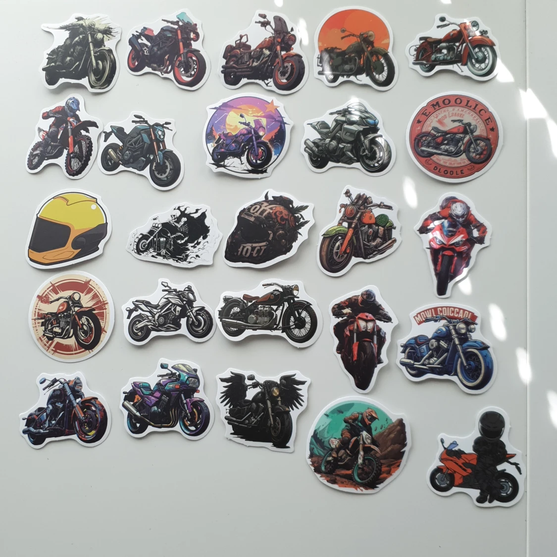 25st Motorcykelstickers – coola motiv för hojälskare - 1