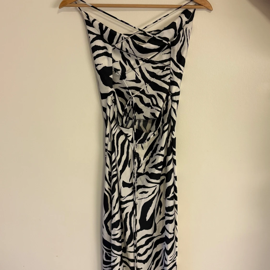 Zebramönstrad långklänning från SHEIN