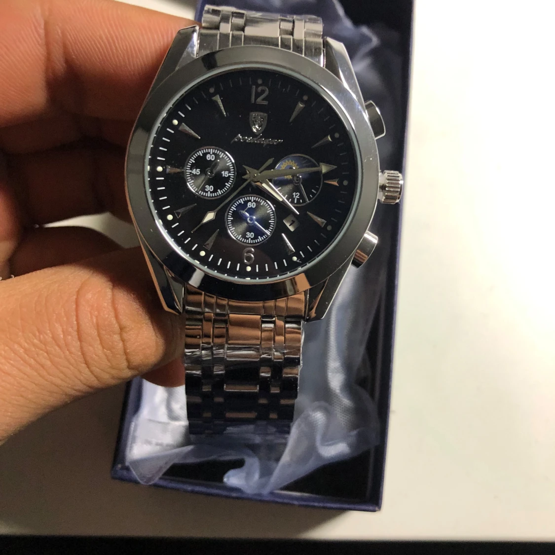 Silverfärgad klocka från Bewellager - 1