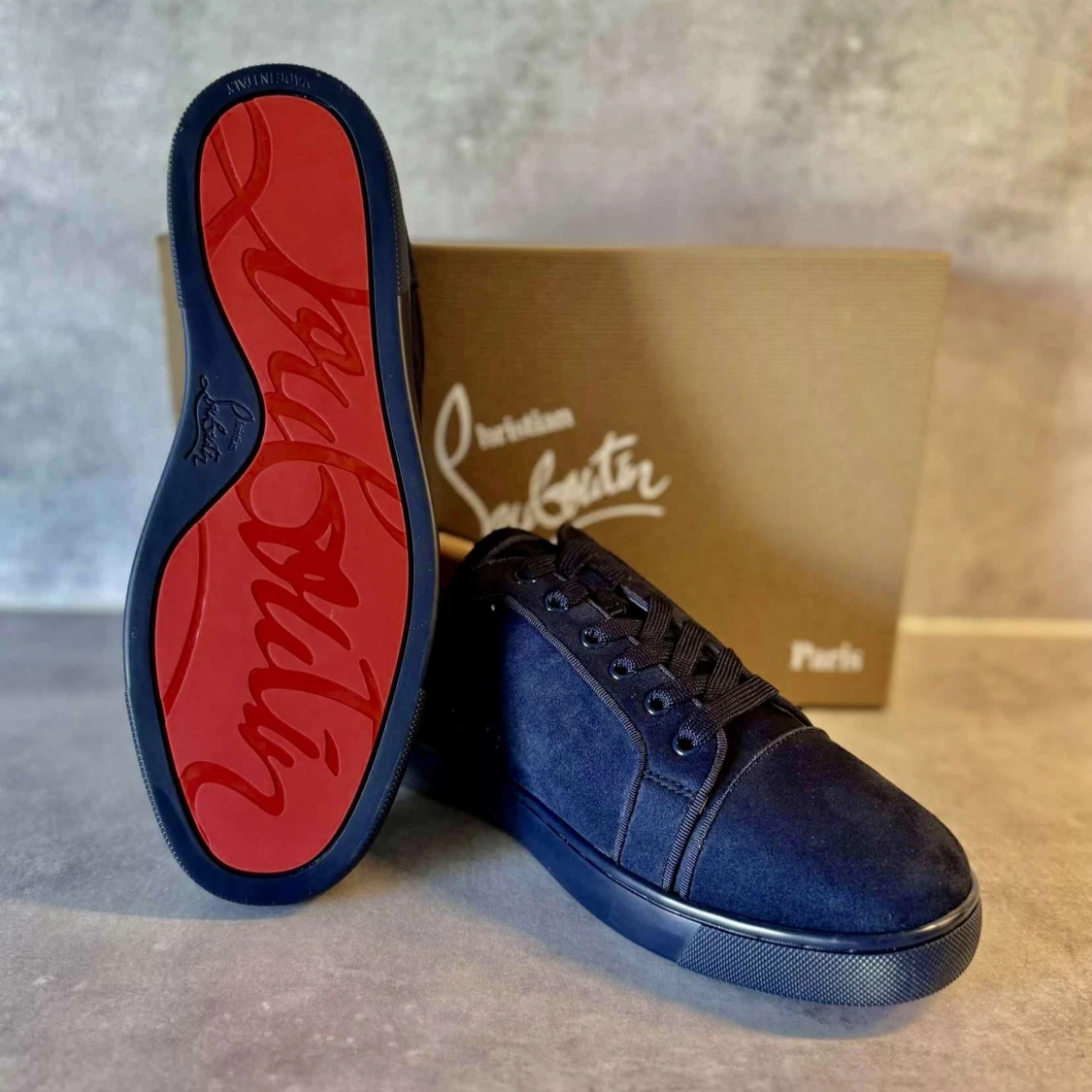 Mörkblå sneakers från Christian Louboutin - 1