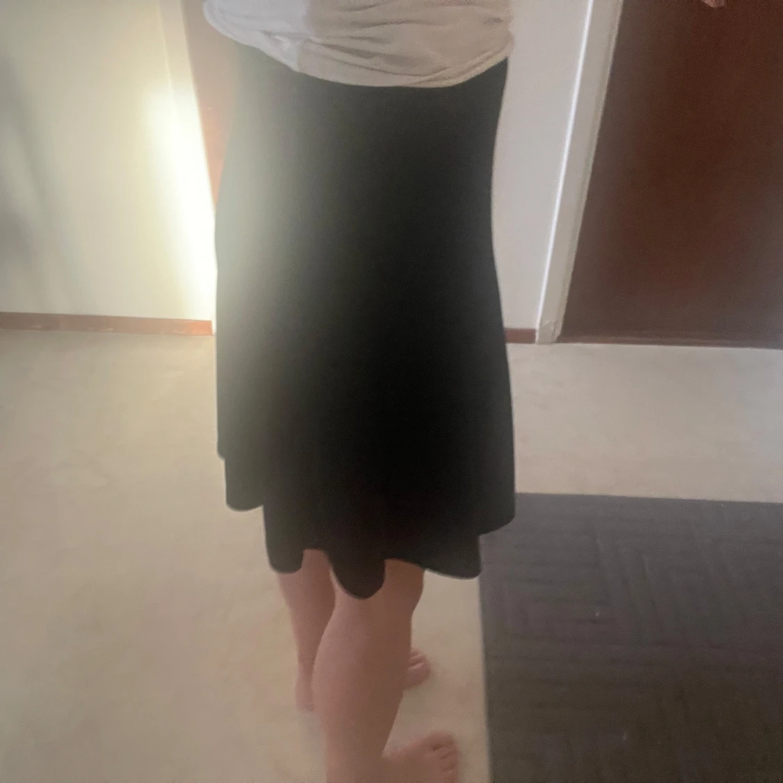 Svart sammetskjol från KappAhl