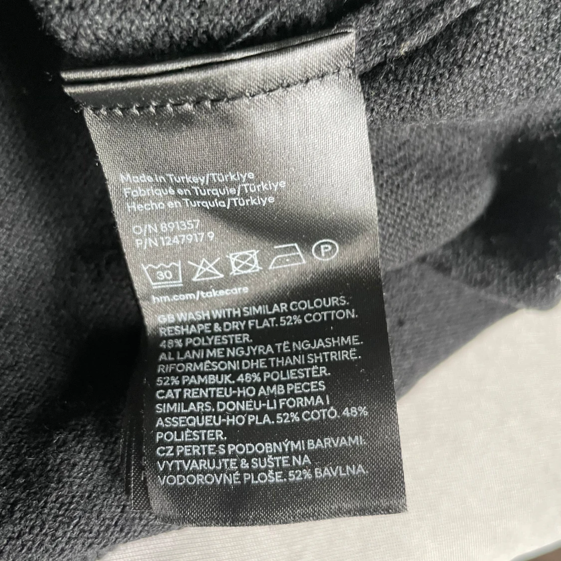 Svart pikétröja med dragkedja från H&M - 3