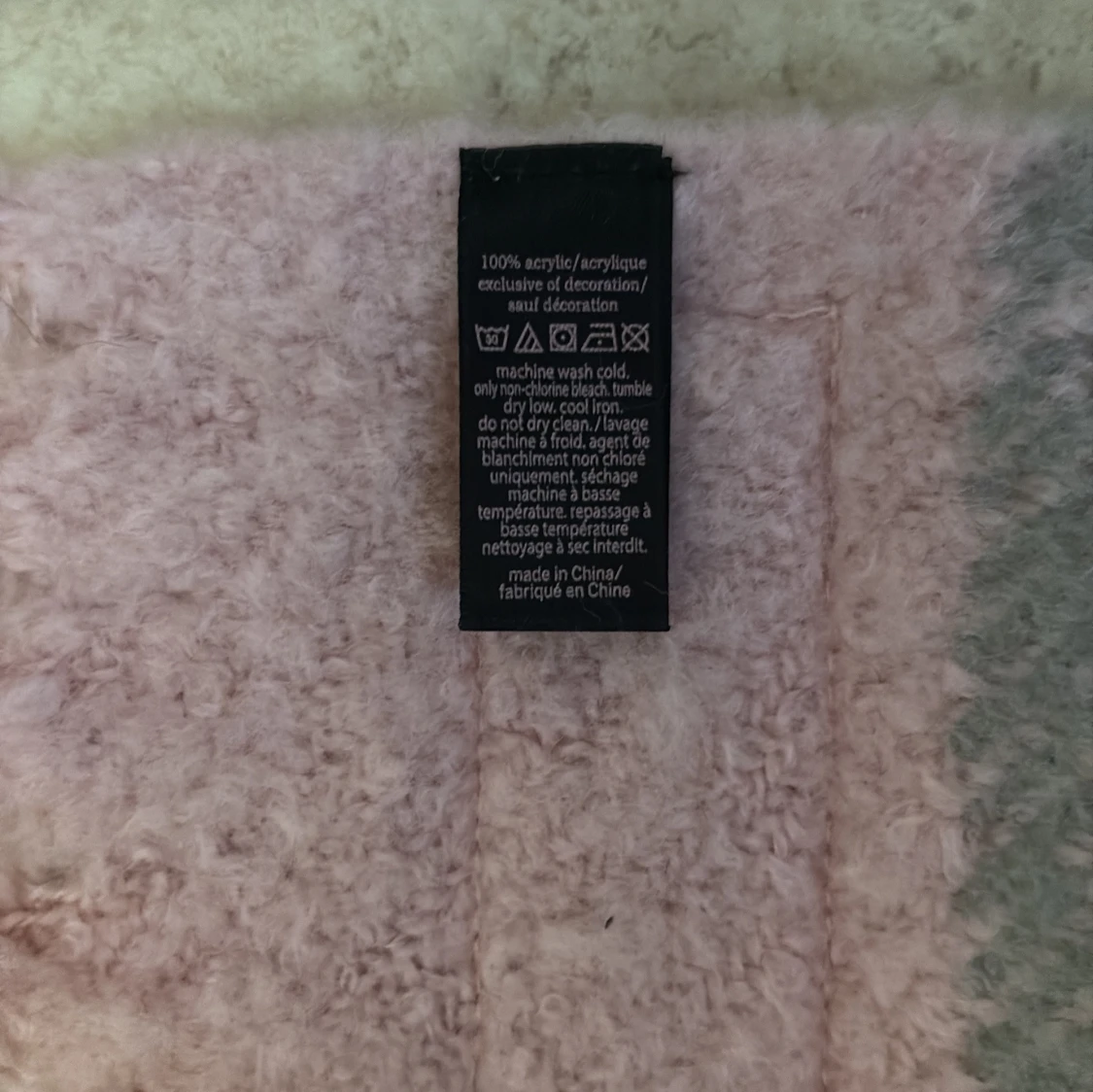 Rutig rosa och grå halsduk Victoria's Secret - 2