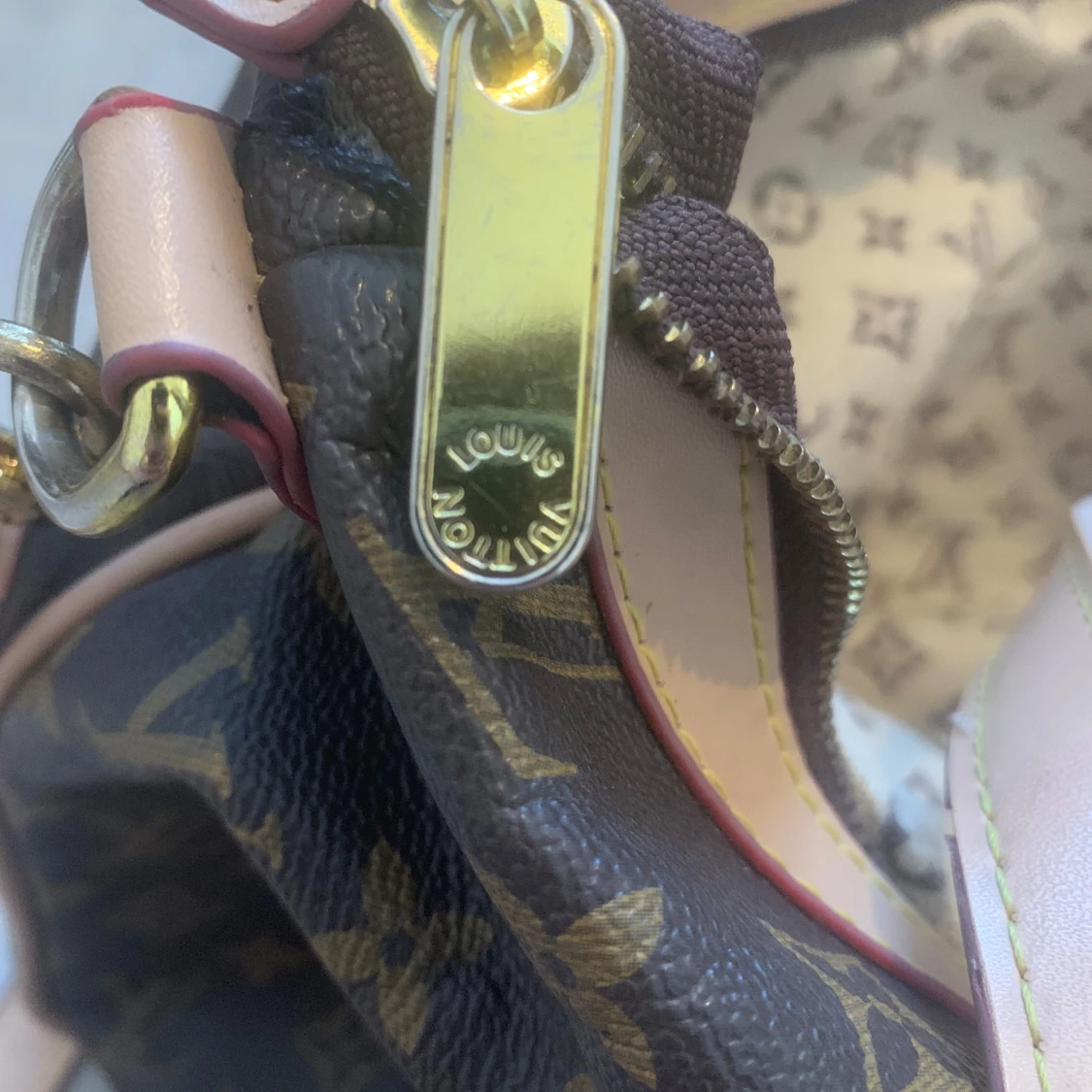 monogram axelväska - 3