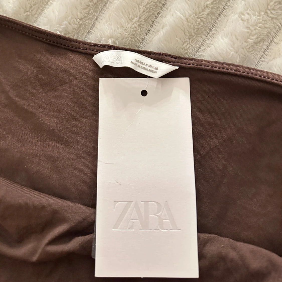 Brun topp från zara - 1