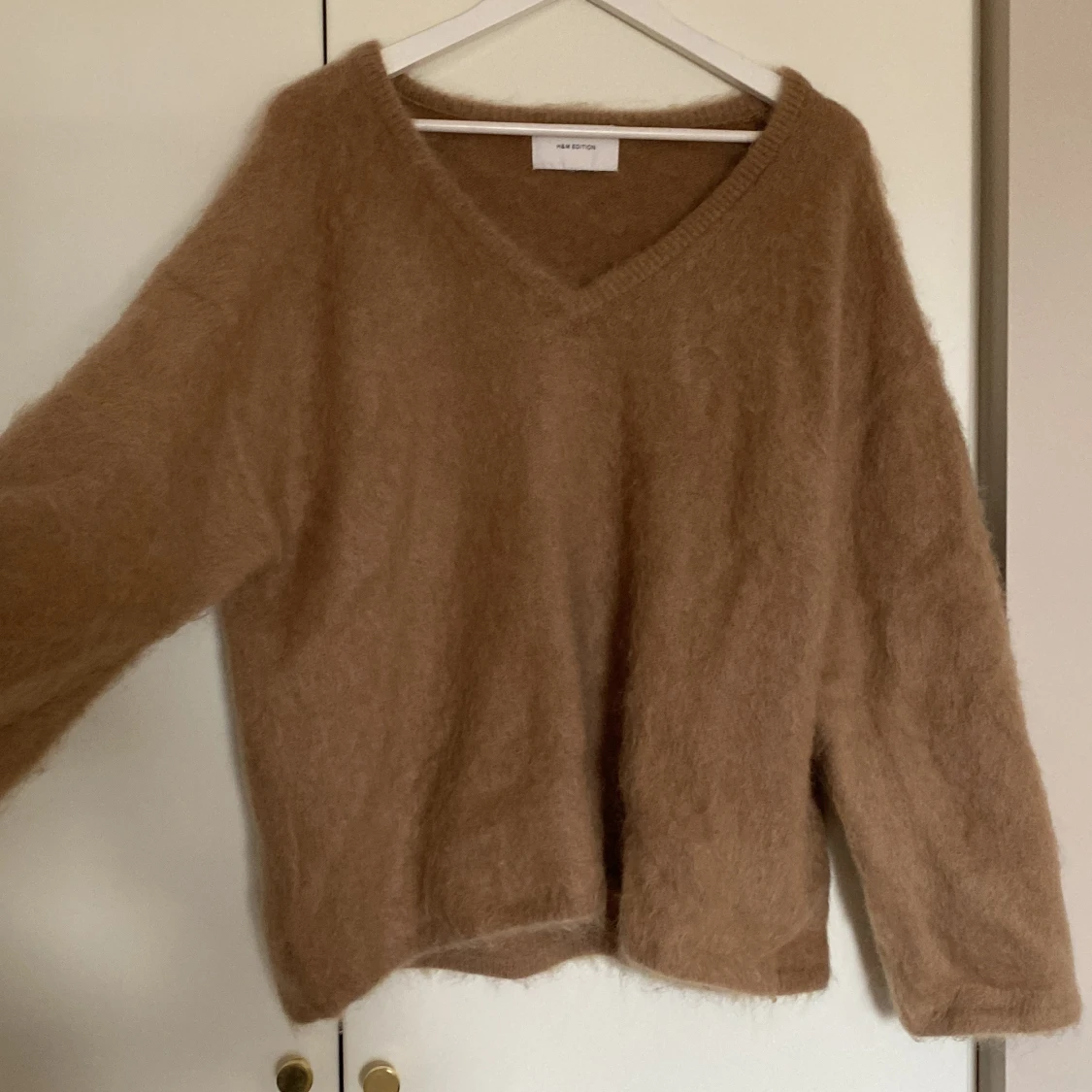 Beige fluffig stickad tröja H&M - 2