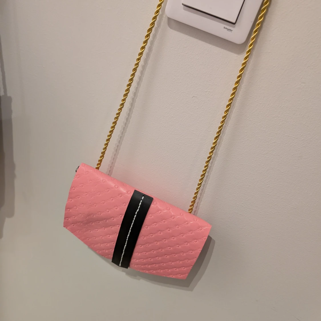 Rosa quiltad kuvertväska - 2