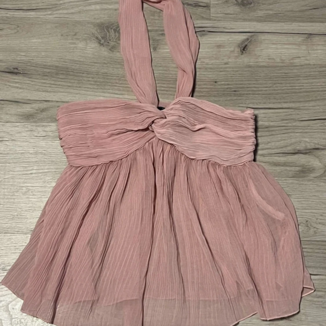 Rosa halterneck topp