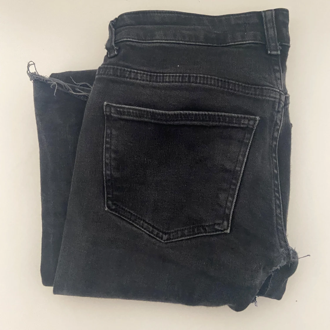 Svarta lågmidjade bootcut jeans - 3