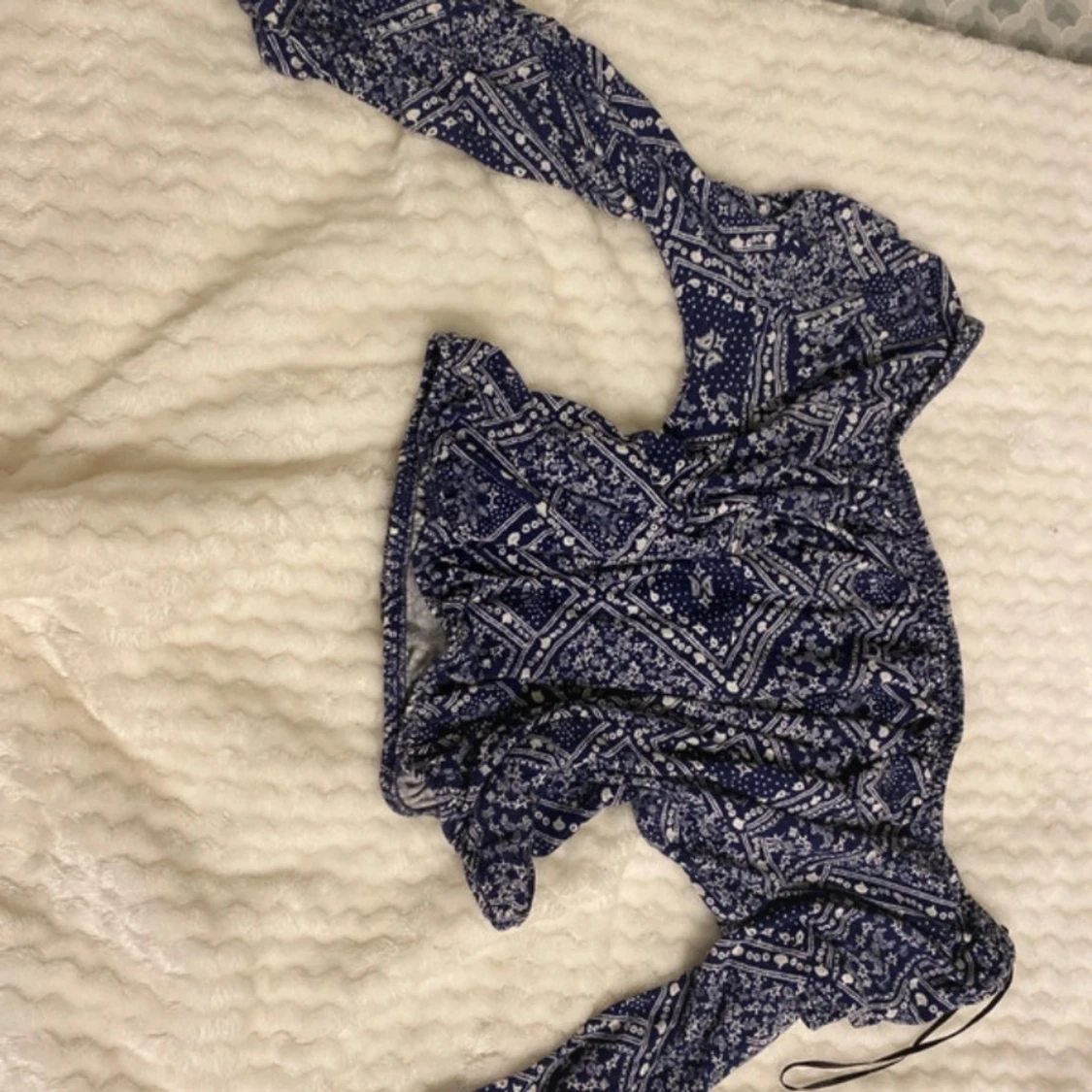 Blåmönstrad topp från H&M Divided