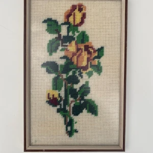 Vintage brodyr tavla blommor - Söt tavla
