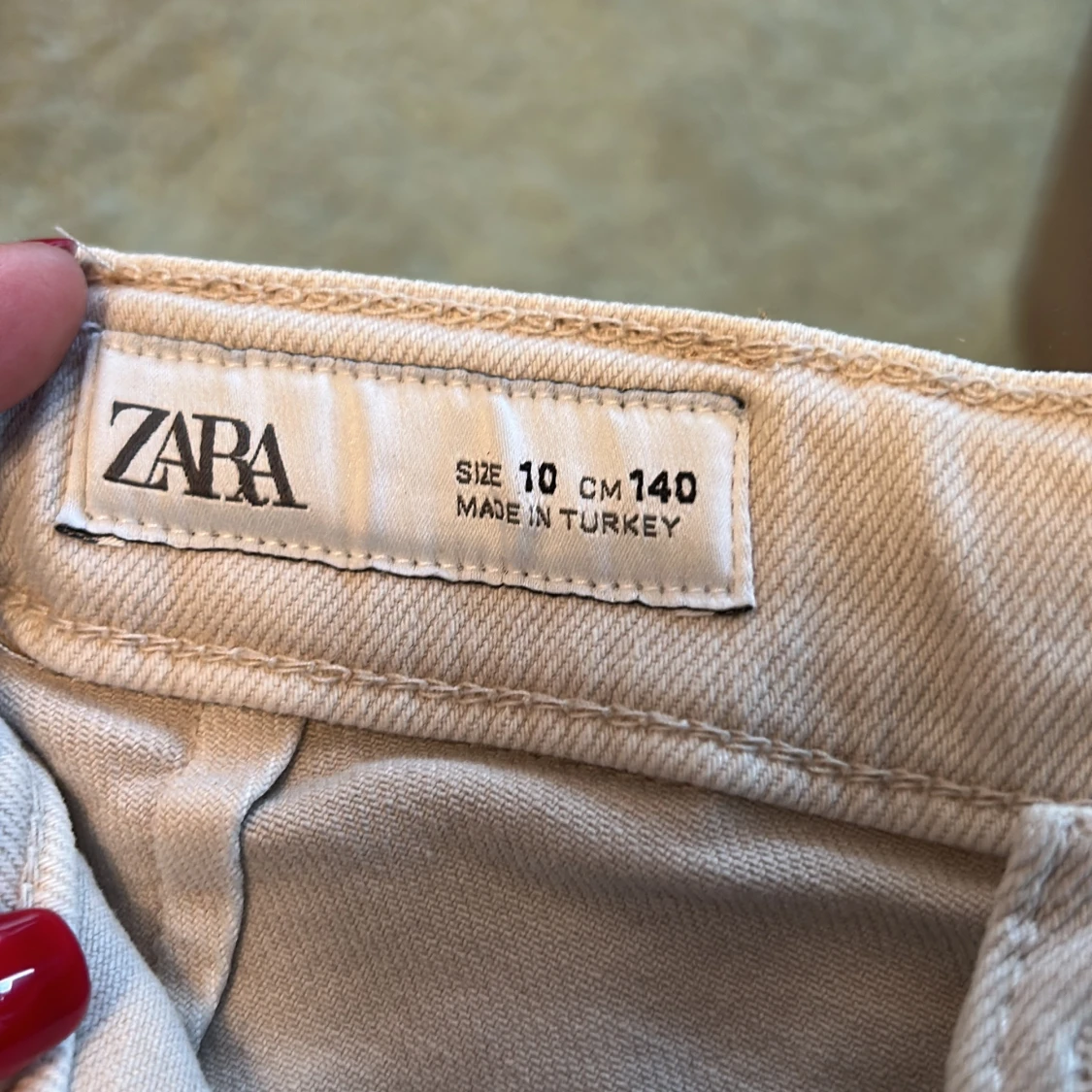 Beiga raka jeans från ZARA - 3