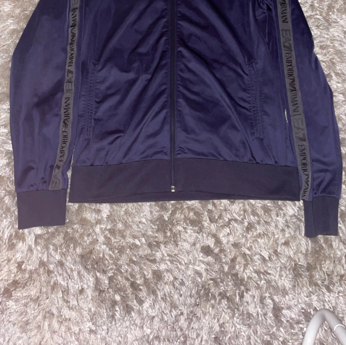 Marinblå hoodie från EA7 Emporio Armani - 1