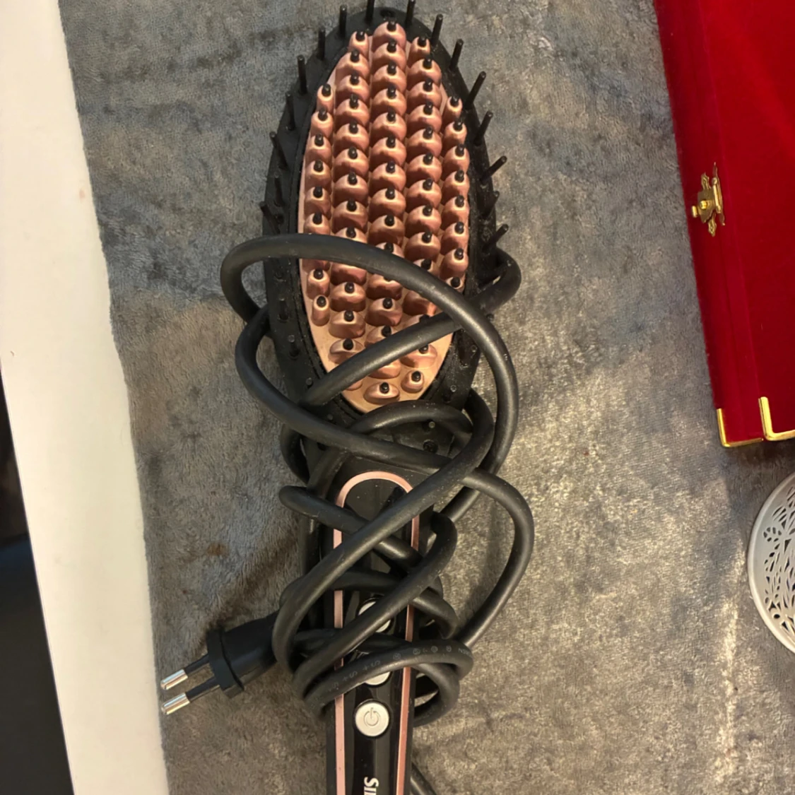 SilverCrest värmeborste svart/roséguld