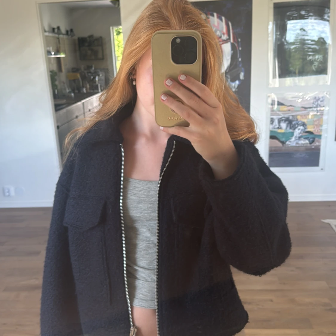 Svart teddyjacka från Zara - 1