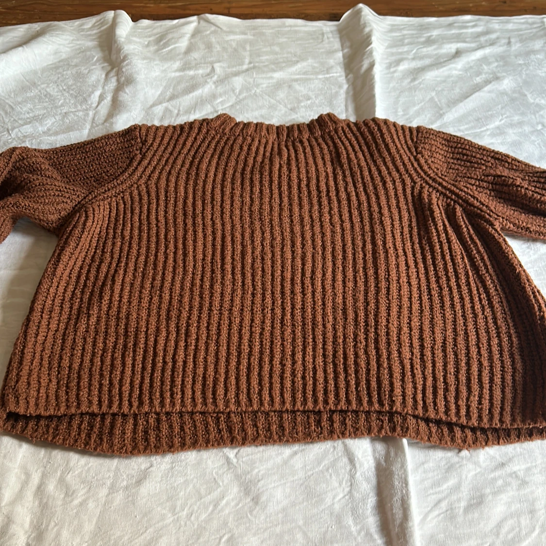 Brun stickad tröja från ONLY - 2