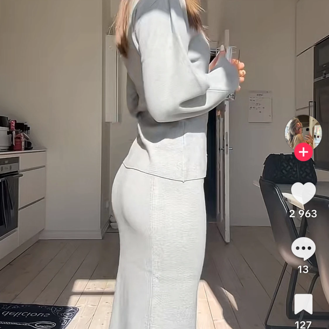 Ljusgrå sett i mjukt material - 3