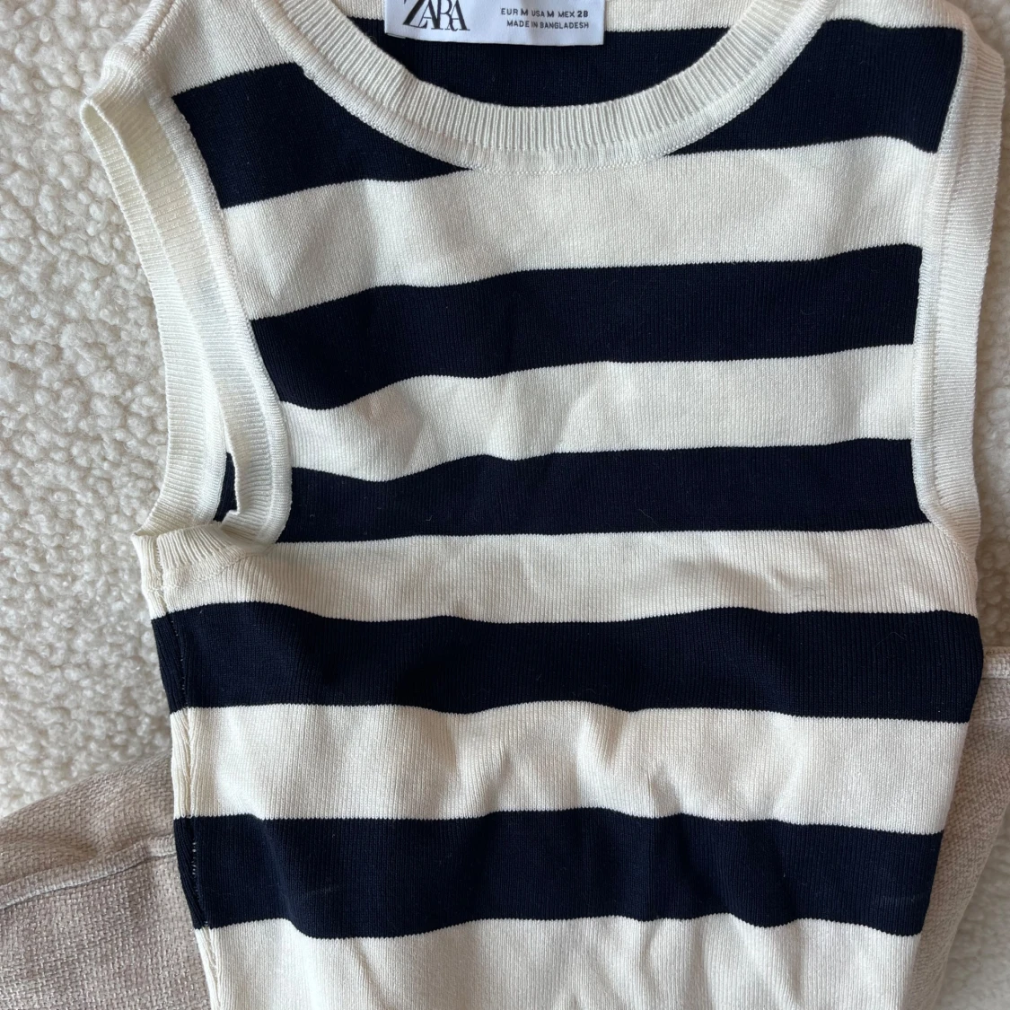 Randig ärmlös topp från Zara